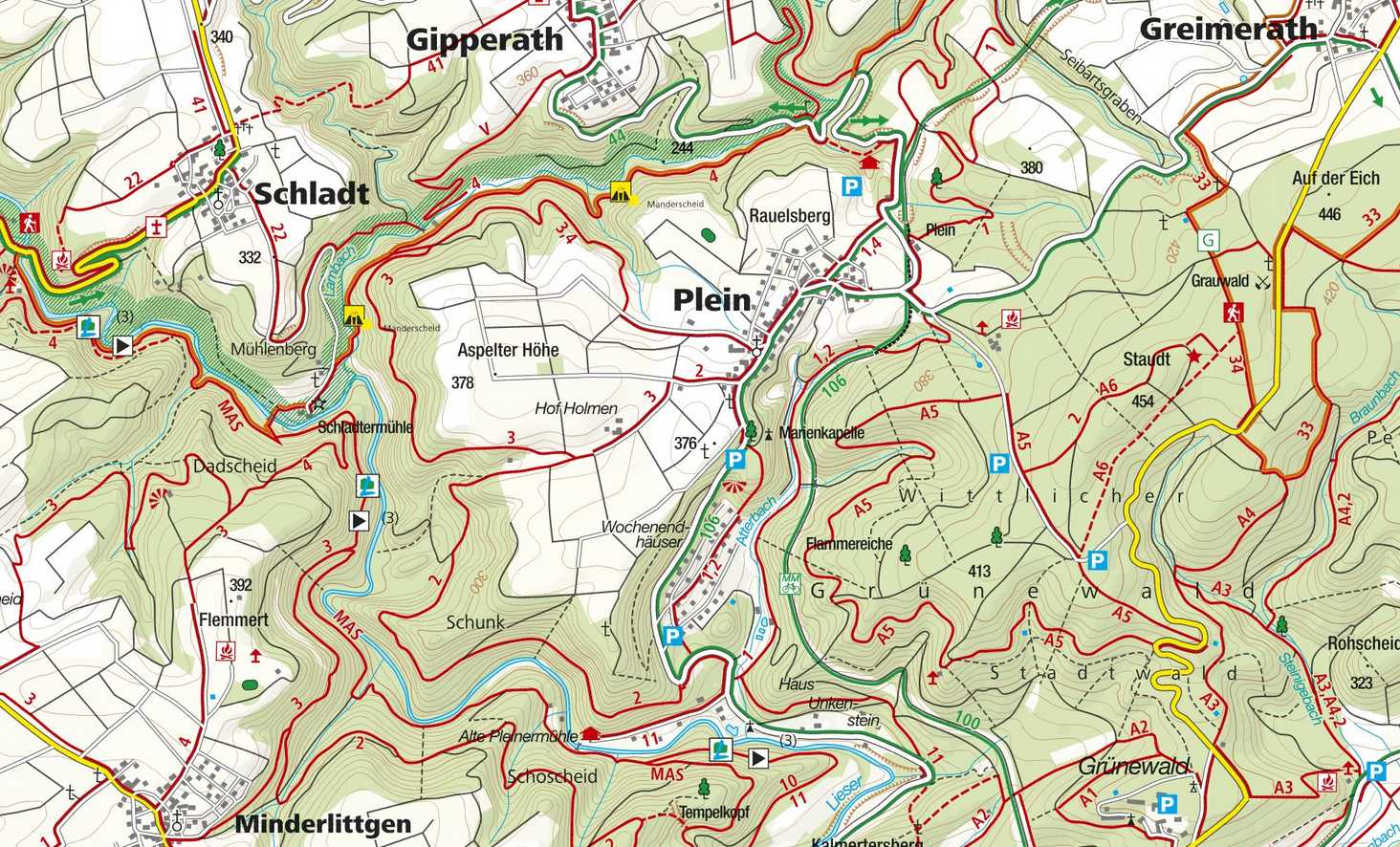 Wanderkarte Eifel